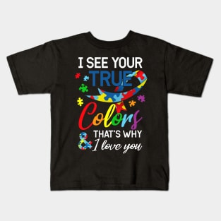 I See Your Colors I Love You Kids T-Shirt